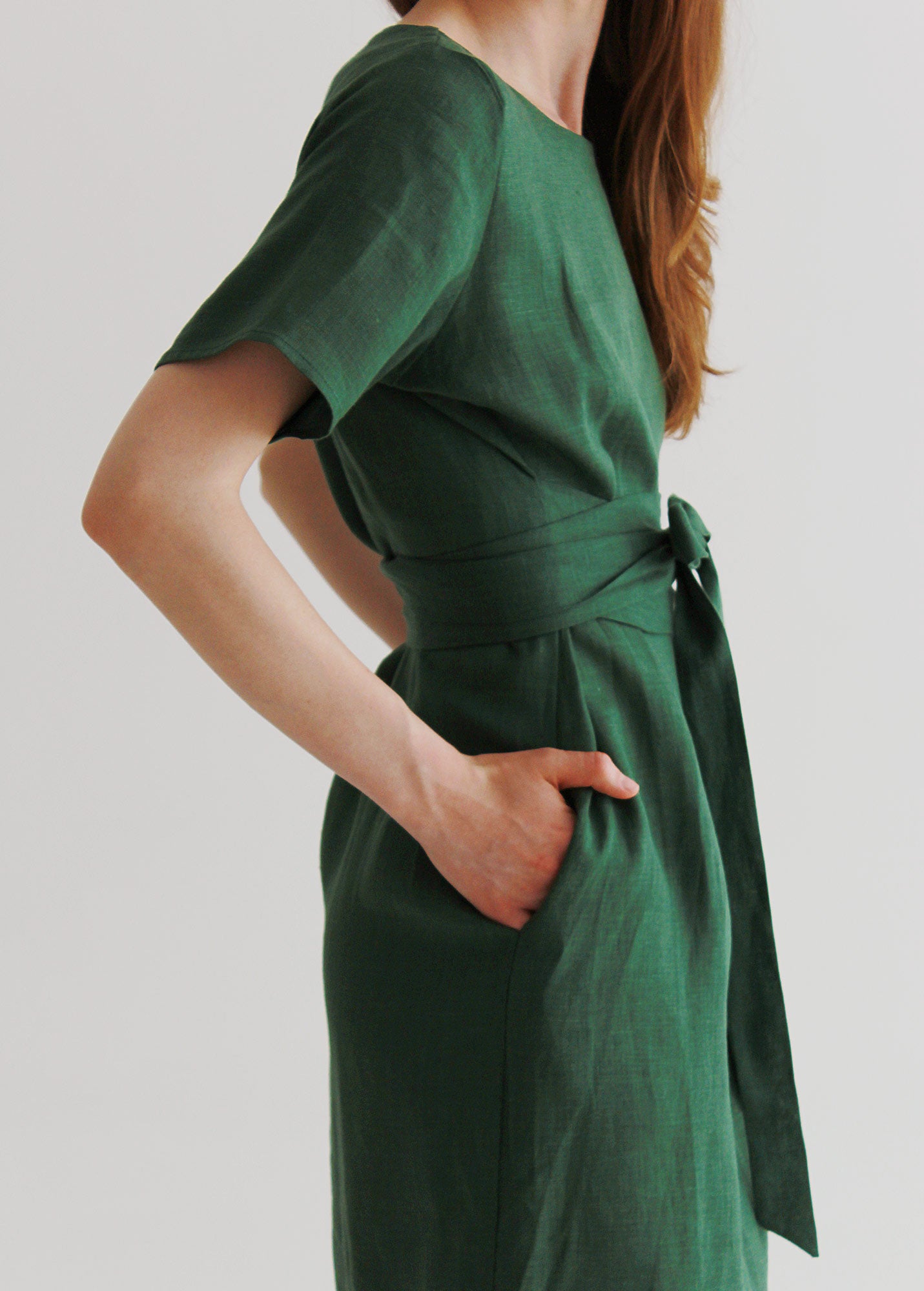 Robe Longue Verte "Adélia"