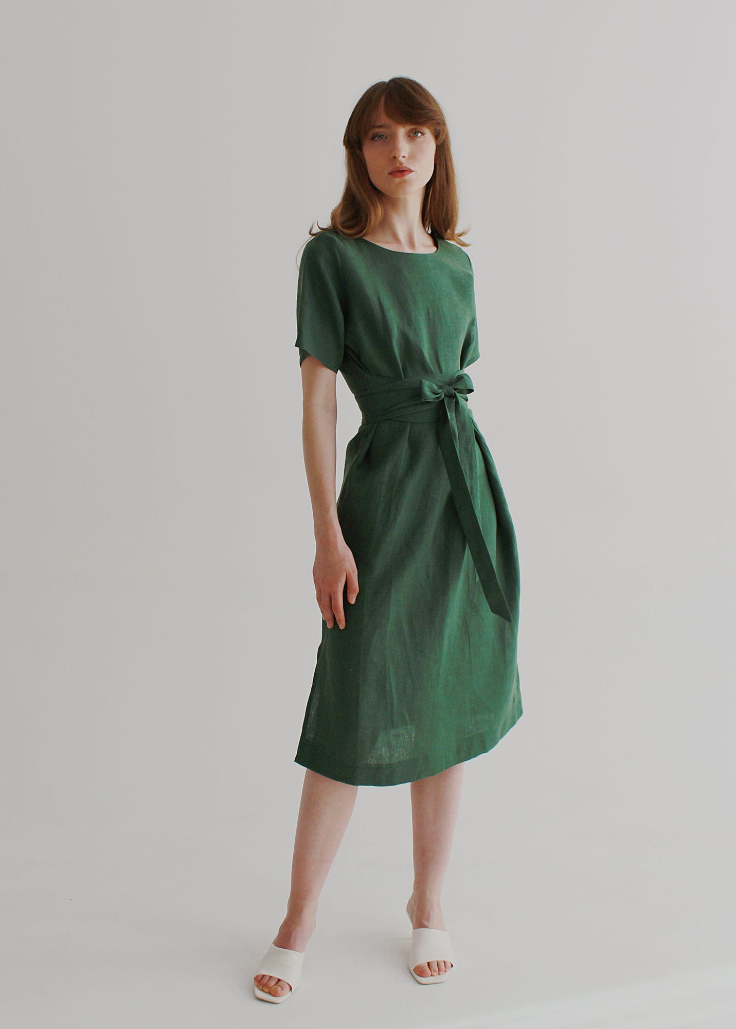 Robe Longue Verte "Adélia"