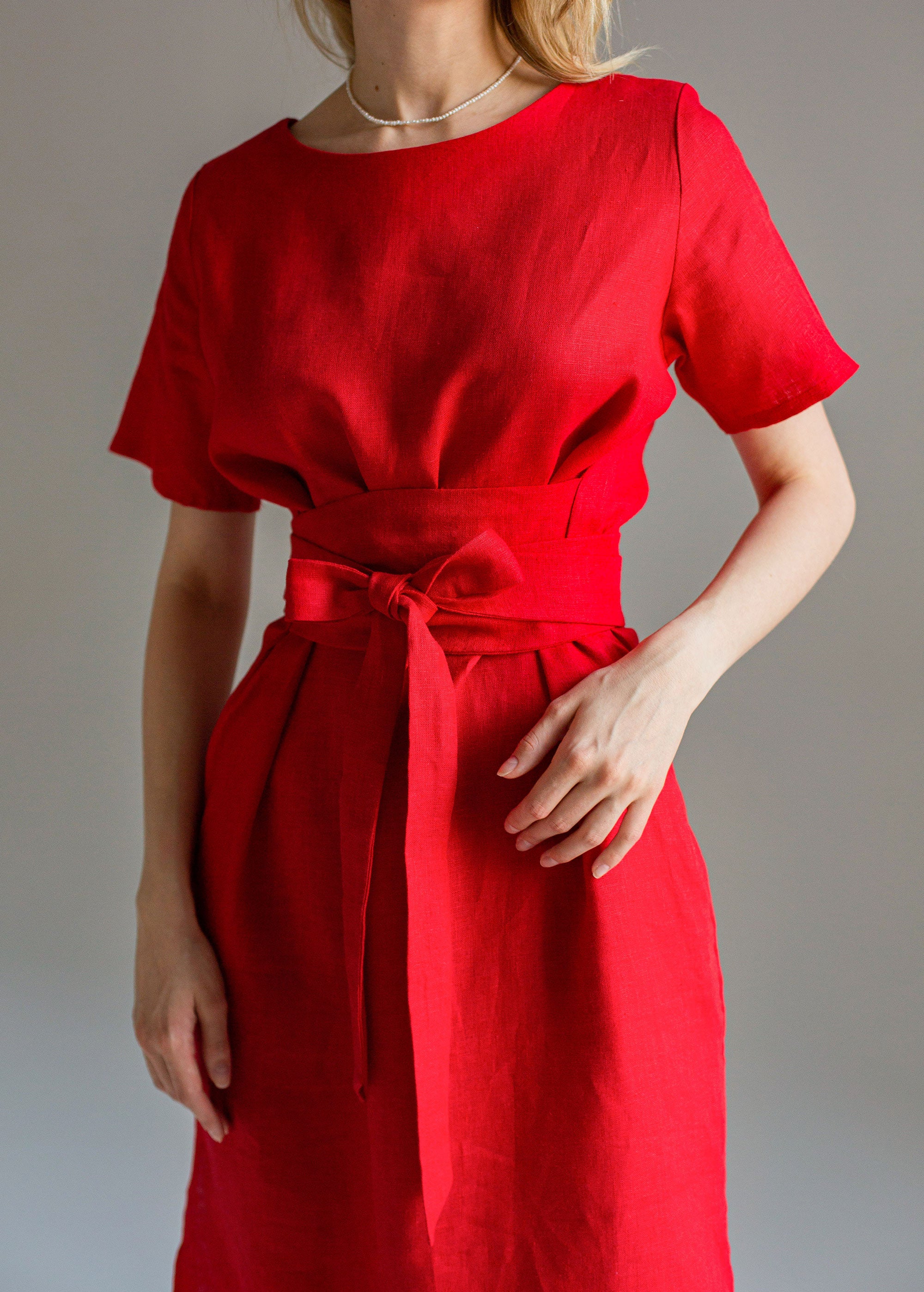 Robe Midi en Lin "Adélia"