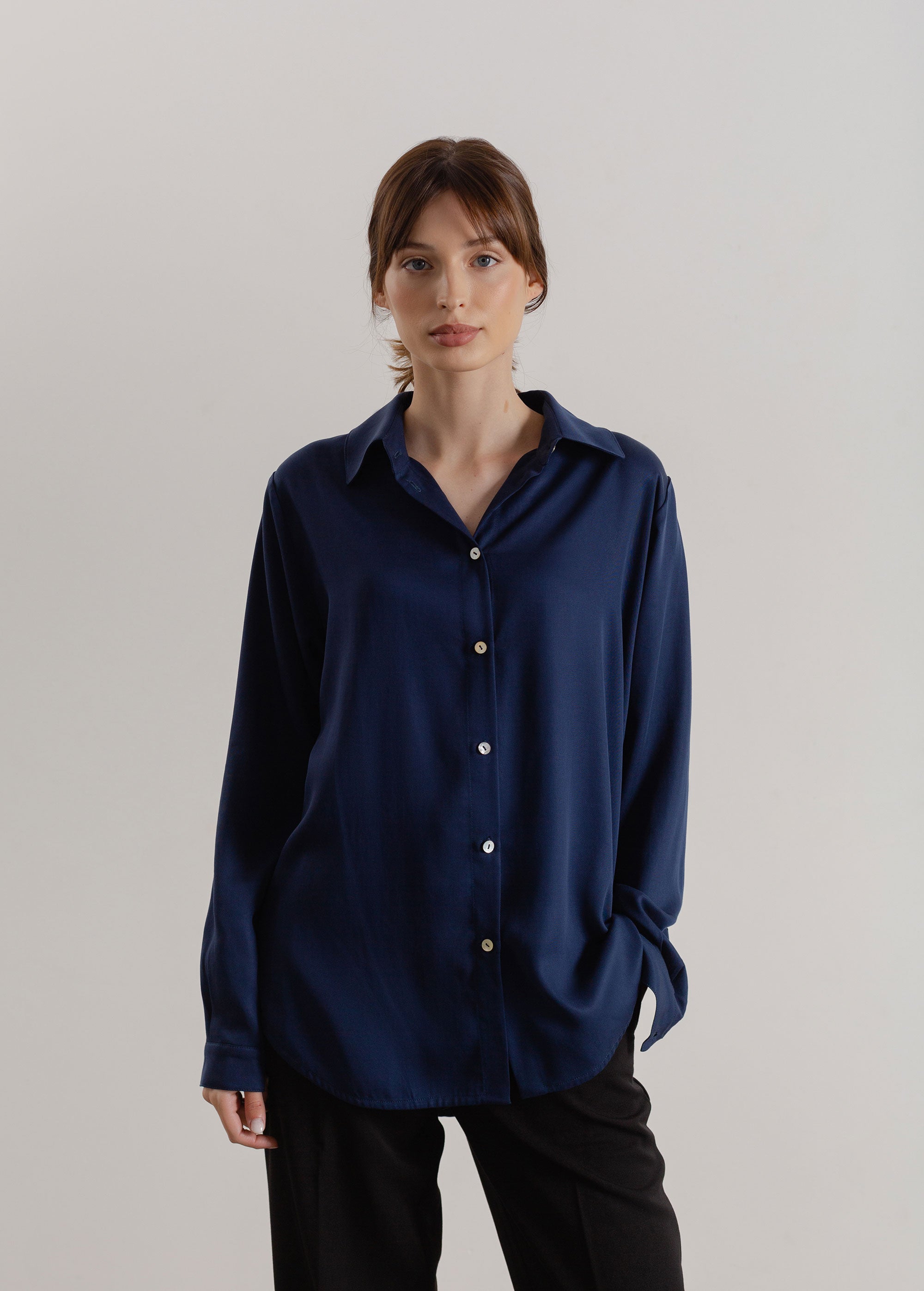 Classic Navy Blue Shirt