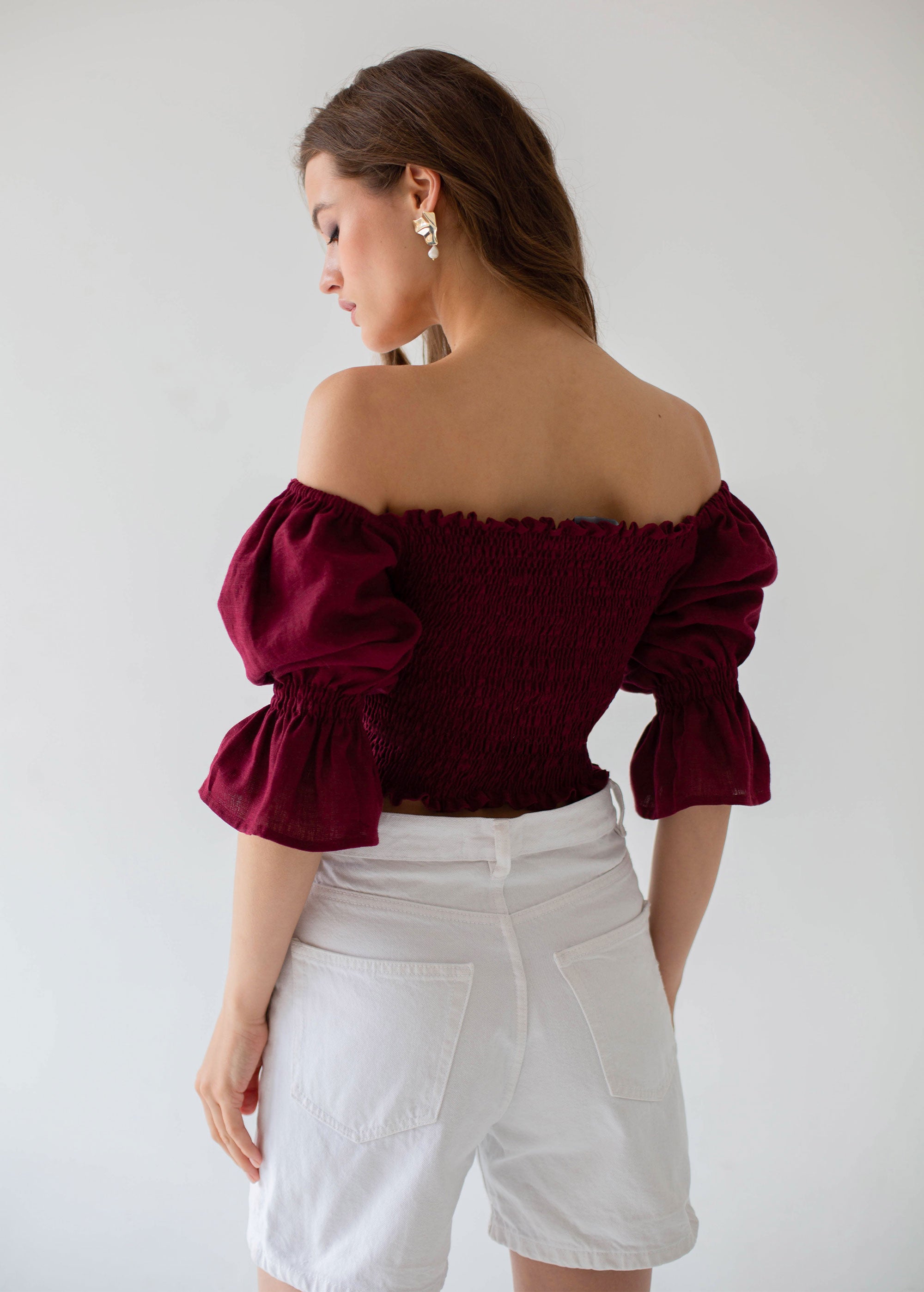 "Camila" Burgundy Top