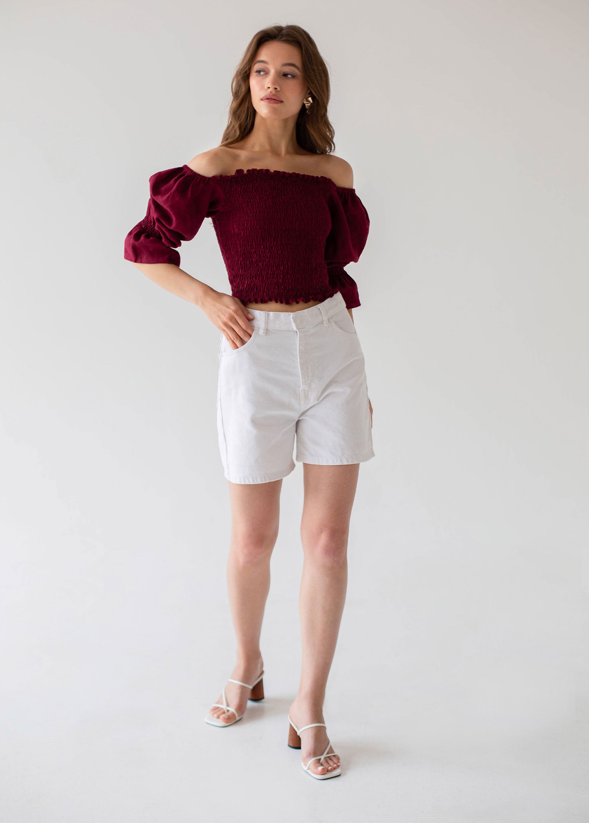 "Camila" Burgundy Top