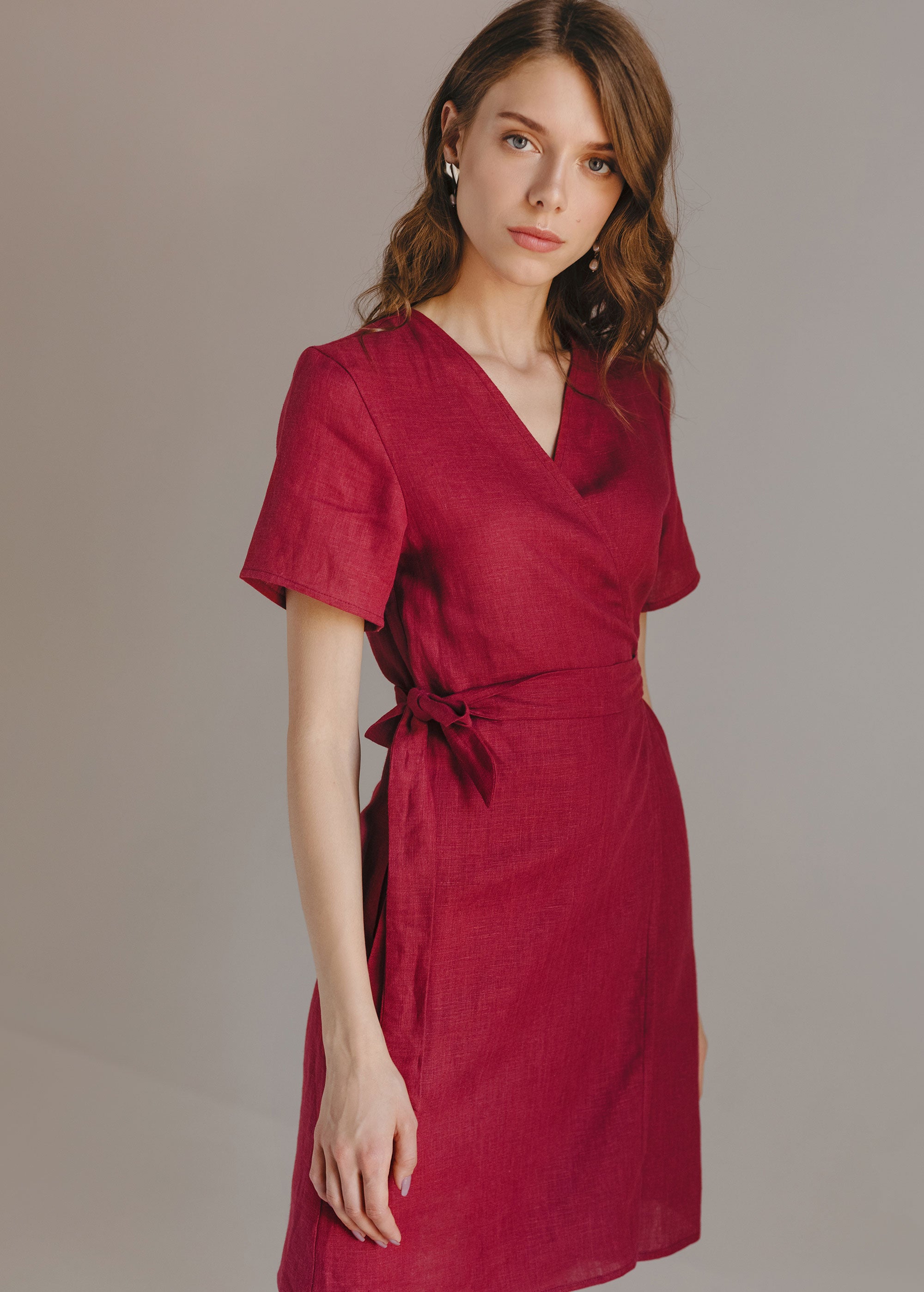 Mini-robe bordeaux "Zoey"